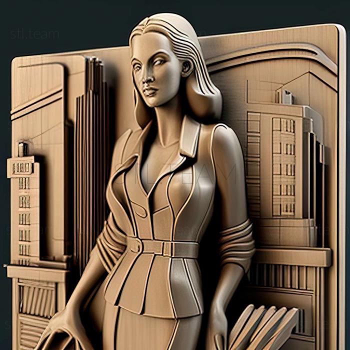 3D model A Girl in the City game (STL)